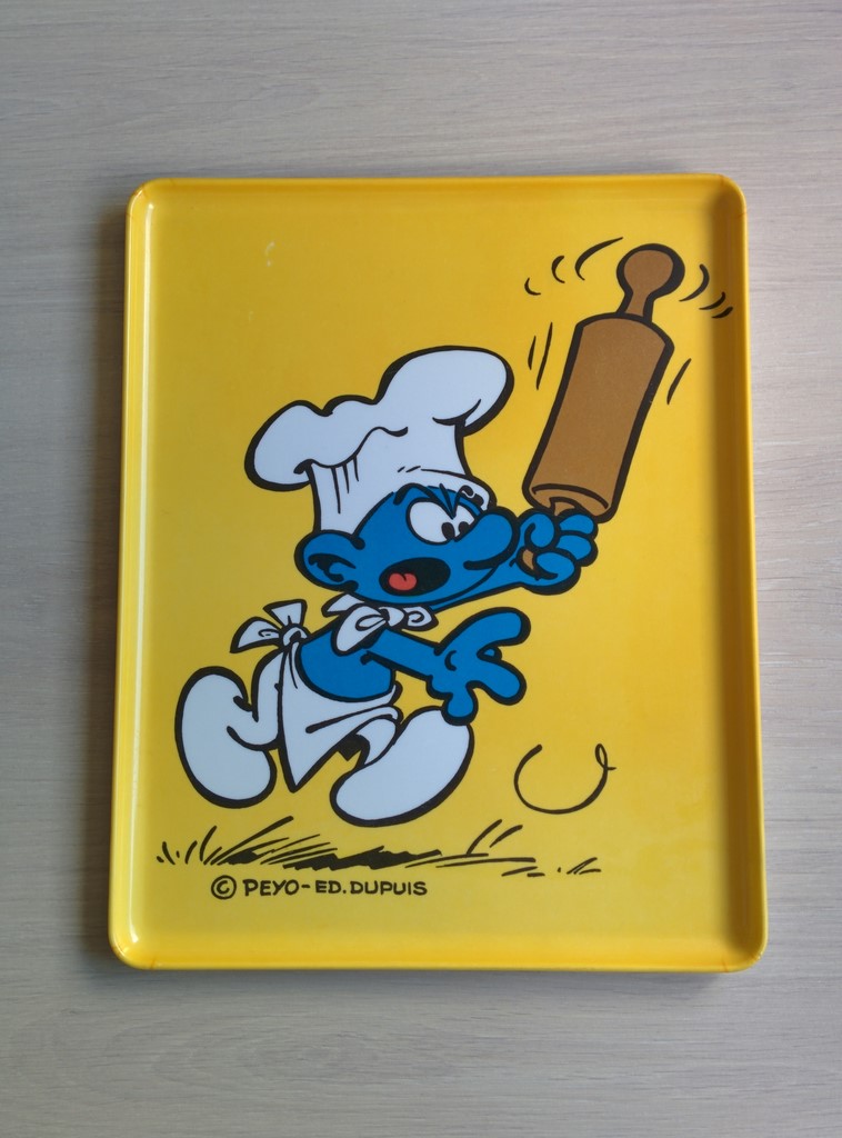 Plateau Schtroumpf Cuisinier