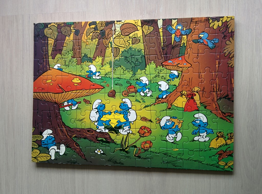 Puzzle Schtroumpfs dans la forêt