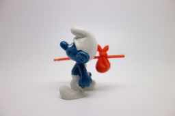 Schtroumpf au baluchon (voyageur) - photo