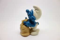 Schtroumpf avec sac de blé (meunier) - photo