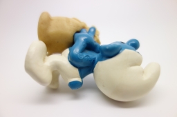 Schtroumpf avec sac de blé (meunier) - photo