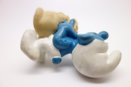 Schtroumpf avec sac de blé (meunier) - photo