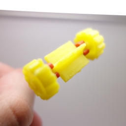 Schtroumpf avec tondeuse - photo