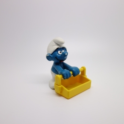 Schtroumpf avec caisse à outils - photo