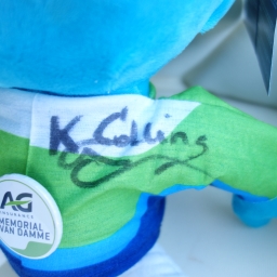 Unicef & AG Insurance Mémorial Van Damme - Peluche signée par Kim Collins - photo