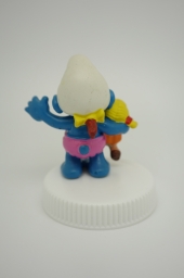 Jeune Schtroumpfette avec poupée - photo