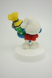 Schtroumpf mollasson / rêveur, avec cornet surprise - photo