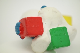 Bébé Schtroumpf avec cubes - photo