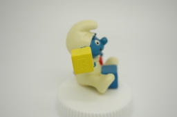 Bébé Schtroumpf avec cubes - photo