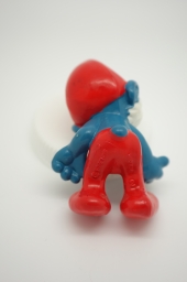 Grand Schtroumpf avec pipe et chaise - photo