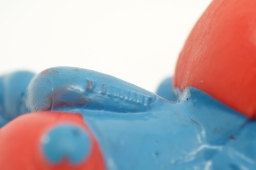 Grand Schtroumpf avec pipe et chaise - photo