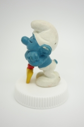 Schtroumpf endormi sur sa pelle (petit) - photo