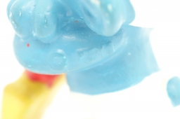 Schtroumpf endormi sur sa pelle (petit) - photo