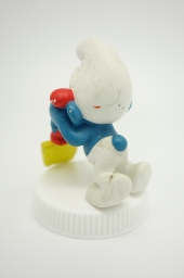 Schtroumpf endormi sur sa pelle (grand) - photo