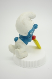 Schtroumpf endormi sur sa pelle (grand) - photo