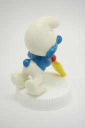 Schtroumpf endormi sur sa pelle (grand) - photo