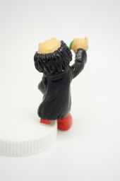 Gargamel avec fioles de laboratoires / verres - photo