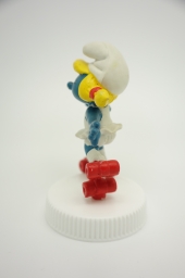 Schtroumpfette avec patins à roulettes - photo