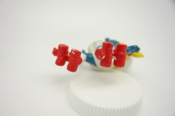 Schtroumpfette avec patins à roulettes - photo