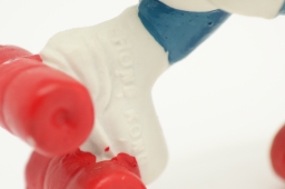 Schtroumpfette avec patins à roulettes - photo