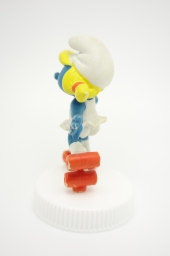 Schtroumpfette avec patins à roulettes - photo