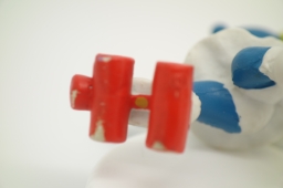 Schtroumpfette avec patins à roulettes - photo