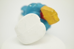 Schtroumpf endormi sur sa pelle (petit) - photo