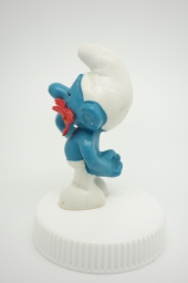 Schtroumpf avec fleur - photo