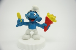 Schtroumpf avec frites - photo