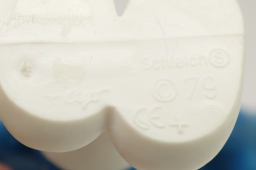 Schtroumpf avec brosse à dents et dentifrice - photo