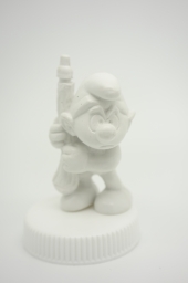 Schtroumpf avec parapluie champignon - photo