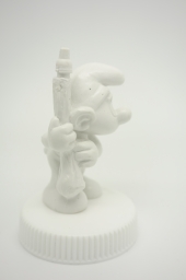 Schtroumpf avec parapluie champignon - photo