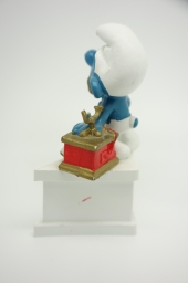 Schtroumpf au téléphone (petit support) - photo