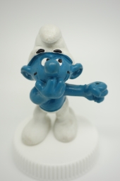 Schtroumpf avec pancarte - photo