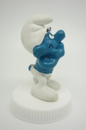 Schtroumpf avec pancarte - photo