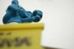 Schtroumpf avec pancarte - photo