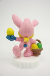 Schtroumpfette en lapin de Pâques - photo