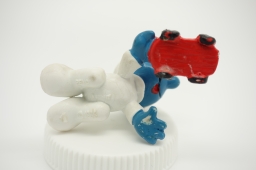 Bébé Schtroumpf avec voiture - photo