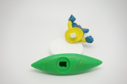 Schtroumpf avec canoë kayak - photo