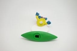 Schtroumpf avec canoë kayak - photo