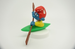 Schtroumpf avec canoë kayak - photo