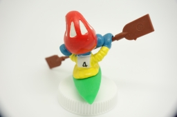 Schtroumpf avec canoë kayak - photo