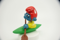 Schtroumpf avec canoë kayak - photo