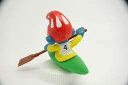 Schtroumpf avec canoë kayak - photo