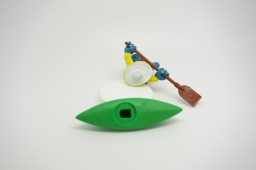 Schtroumpf avec canoë kayak - photo