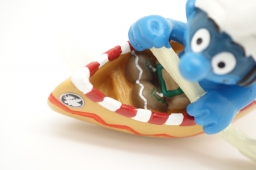 Schtroumpf en canoë - photo