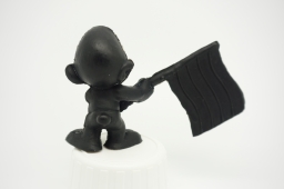 Schtroumpf drapeau de Barcelone (version 1) - photo