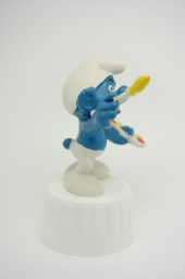 Schtroumpf peintre/artiste - photo