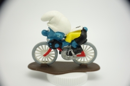 Schtroumpf cycliste - photo