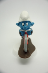 Schtroumpf cycliste - photo